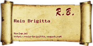 Reis Brigitta névjegykártya